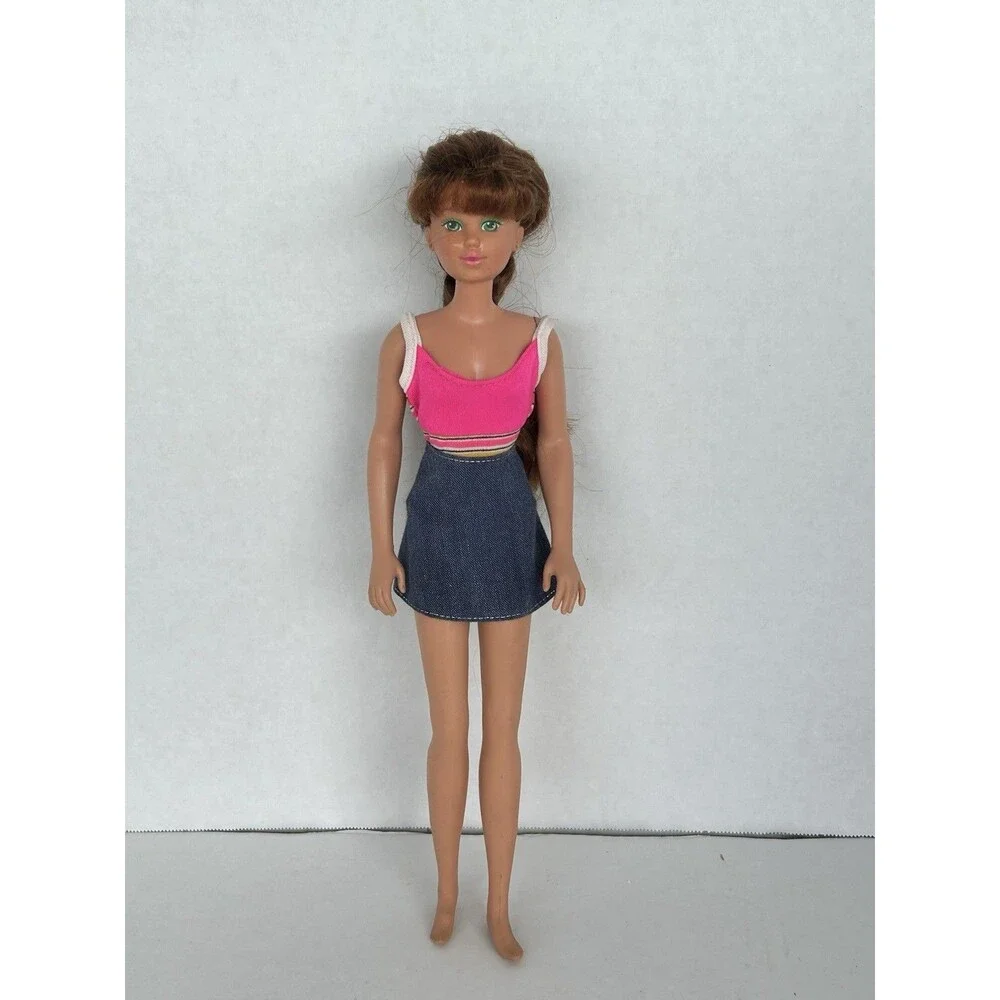 Vintage 1987 Hasbro Maxie Ashley Doll Auburn Red Hair Green Eyes Clothes